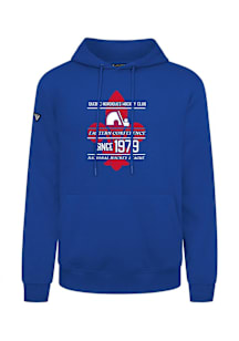 Levelwear Quebec Nordiques Mens Blue Podium Acumen Long Sleeve Hoodie