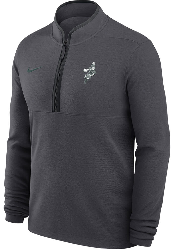 Nike Mens ANTHRACITE Michigan State Spartans Sparty Playing