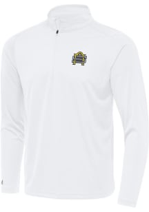 Antigua San Antonio Brahmas Mens White Alternate Tribute Long Sleeve Qtr Zip Pullover