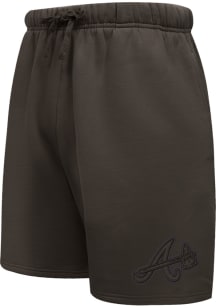 Pro Standard Atlanta Braves Mens Brown Neutral Shorts