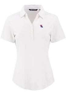 Cutter and Buck Louisiana Tech Bulldogs Womens White Forge Eco Polo Short Sleeve Polo Shirt