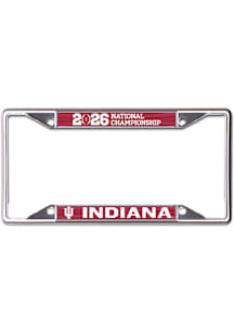 Indiana Hoosiers 2026 National Championship Metal License Plate Frame - Red