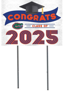 Florida Gators KH Sports Fan Class of 2025 graduation graphic Yard Sign - White