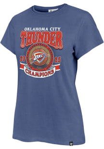 47 Oklahoma City Thunder Womens Blue Final Champs Frankie Short Sleeve T-Shirt