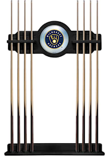 Milwaukee Brewers Solid Wood Cue Rack Pool Table