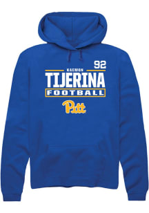 Kaemon Tijerina Rally Mens Blue Pitt Panthers NIL Stacked Box Player Hood