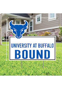 Buffalo Bulls Bound Yard Sign - White