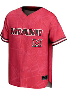 ProSphere Miami RedHawks Mens Red Vigor Baseball Baseball Jersey