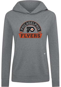 Levelwear Philadelphia Flyers Womens Grey Relay Banner Arch Hooded Sweatshirt