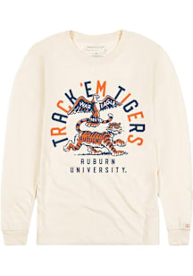 Homefield Auburn Tigers Ivory Track 'Em Tigers War Eagle Long Sleeve T Shirt