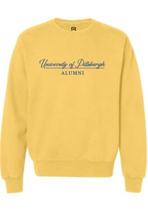 Womens Pitt Panthers Yellow Summit Sportswear Alumni Crew Sweatshirt