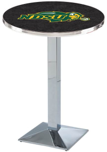 North Dakota State Bison Chrome Square Base Pub Table