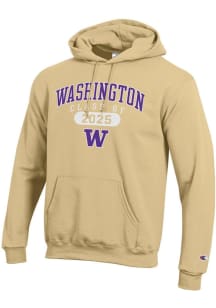Mens Washington Huskies Gold Champion Class of 2025 Powerblend Hooded Sweatshirt