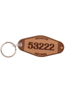 Wisconsin Zip Code Keychain