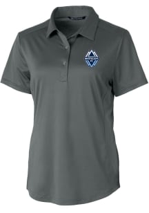 Cutter and Buck Vancouver Whitecaps FC Womens Graphite Prospect Short Sleeve Polo Shirt