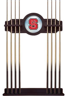 NC State Wolfpack Solid Wood Cue Rack Pool Cue
