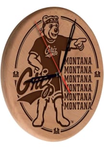 Montana Grizzlies Laser Engraved Wall Clock
