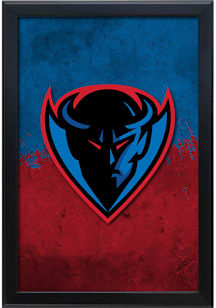 DePaul Blue Demons Snap Frame LED Sign - Black