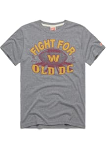 Homage Washington Commanders Grey Fight For Old DC Short Sleeve Fashion T Shirt
