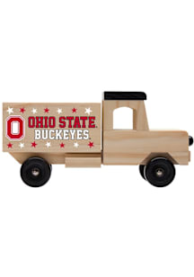 Ohio State Buckeyes Wooden Toy Truck Car