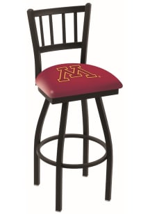 Black Minnesota Golden Gophers Swivel Counter Pub Stool