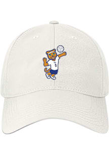 Pitt Panthers White Volleyball Cool Fit Side Patch Adjustable Hat