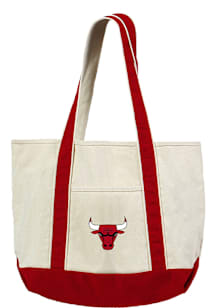 Chicago Bulls White Canvas Tote