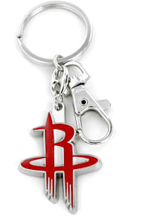 Houston Rockets Logo Heavyweight Keychain - Red