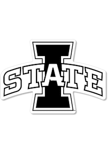 Iowa State Cyclones 3 Inch Logo Auto Decal - Black