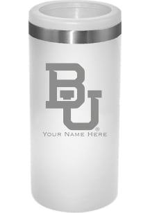 Baylor Bears Personalized Laser Etched 12oz Slim Can Coolie
