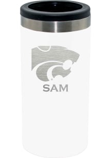 K-State Wildcats Personalized Laser Etched 12oz Slim Can Coolie