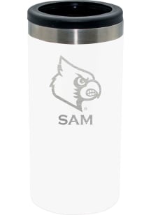 Louisville Cardinals Personalized Laser Etched 12oz Slim Can Coolie