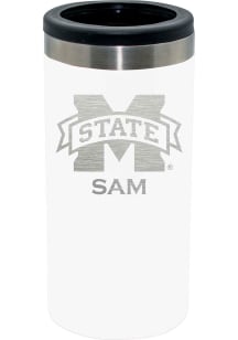 Mississippi State Bulldogs Personalized Laser Etched 12oz Slim Can Coolie