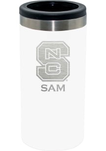 NC State Wolfpack Personalized Laser Etched 12oz Slim Can Coolie