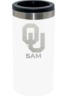 Oklahoma Sooners Personalized Laser Etched 12oz Slim Can Coolie