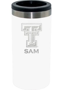 Texas Tech Red Raiders Personalized Laser Etched 12oz Slim Can Coolie