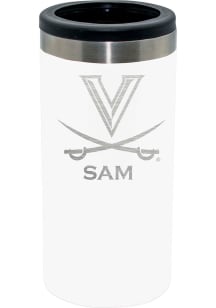 Virginia Cavaliers Personalized Laser Etched 12oz Slim Can Coolie