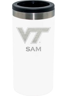Virginia Tech Hokies Personalized Laser Etched 12oz Slim Can Coolie