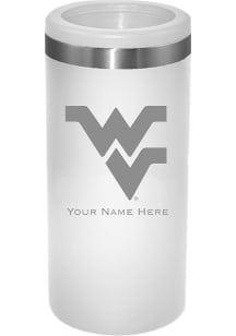 West Virginia Mountaineers Personalized Laser Etched 12oz Slim Can Coolie