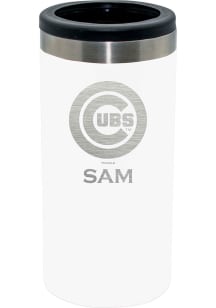 Chicago Cubs Personalized Laser Etched 12oz Slim Can Coolie