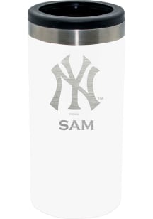 New York Yankees Personalized Laser Etched 12oz Slim Can Coolie