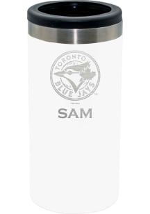 Toronto Blue Jays Personalized Laser Etched 12oz Slim Can Coolie