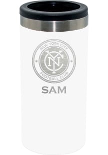 New York City FC Personalized Laser Etched 12oz Slim Can Coolie