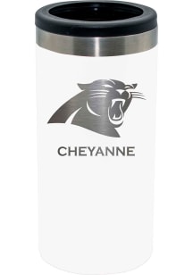 Carolina Panthers Personalized Laser Etched 12oz Slim Can Coolie