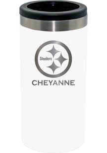 Pittsburgh Steelers Personalized Laser Etched 12oz Slim Can Coolie