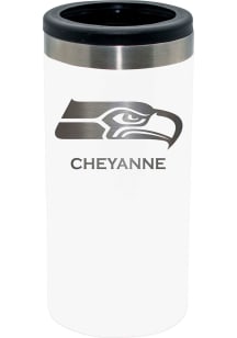 Seattle Seahawks Personalized Laser Etched 12oz Slim Can Coolie