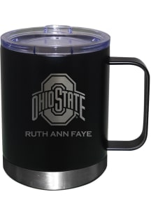 Black Ohio State Buckeyes Personalized Laser Etched 12oz Lowball Tumbler
