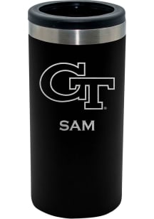 GA Tech Yellow Jackets Personalized Laser Etched 12oz Slim Can Coolie