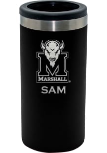 Marshall Thundering Herd Personalized Laser Etched 12oz Slim Can Coolie
