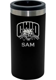 Ohio Bobcats Personalized Laser Etched 12oz Slim Can Coolie